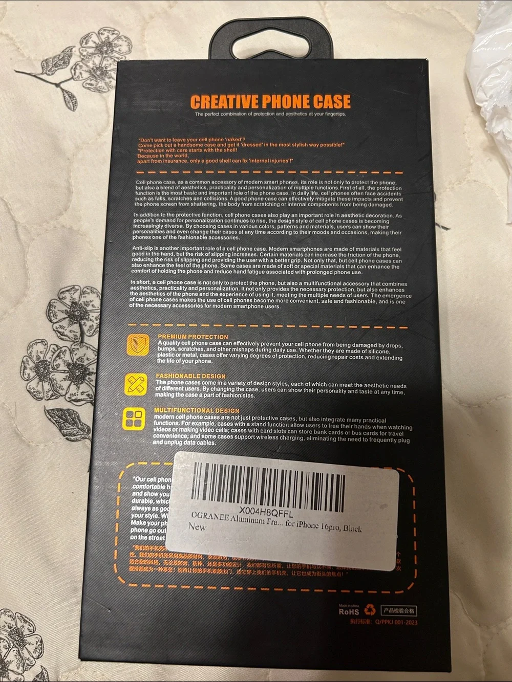 Black Aluminum Frame metal case  for iPhone 16 Pro NEW